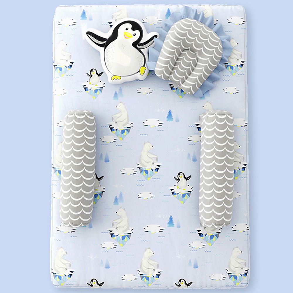 Fancy Fluff - 6 Piece Baby Mattress Set - Arctic - Blue (Exclusive)