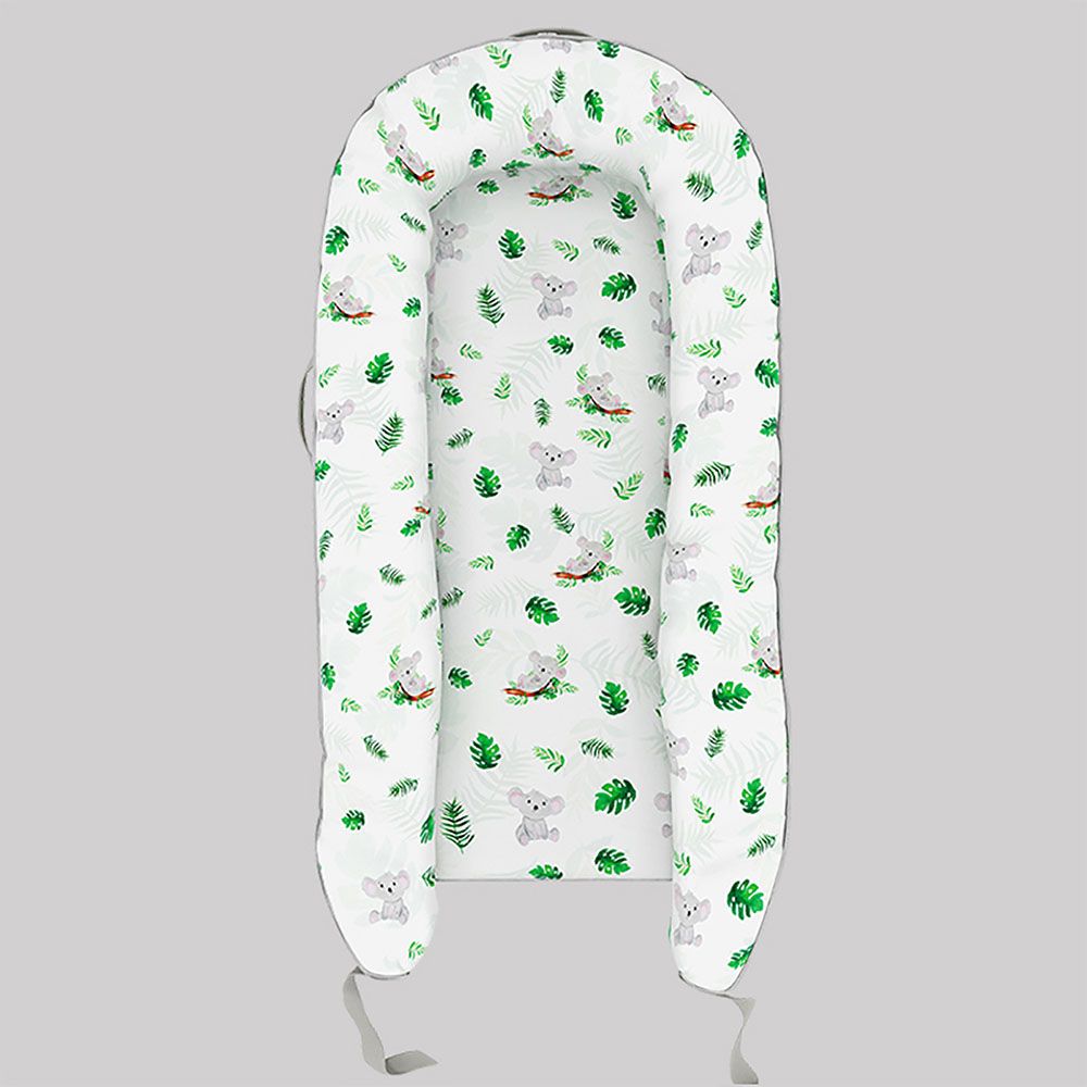 Fancy Fluff - Organic Baby Cocoon - Koala - Green (Exclusive)