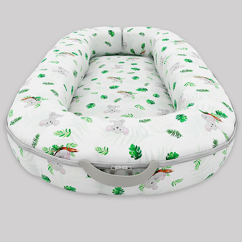 Fancy Fluff - Organic Baby Cocoon - Koala - Green (Exclusive)