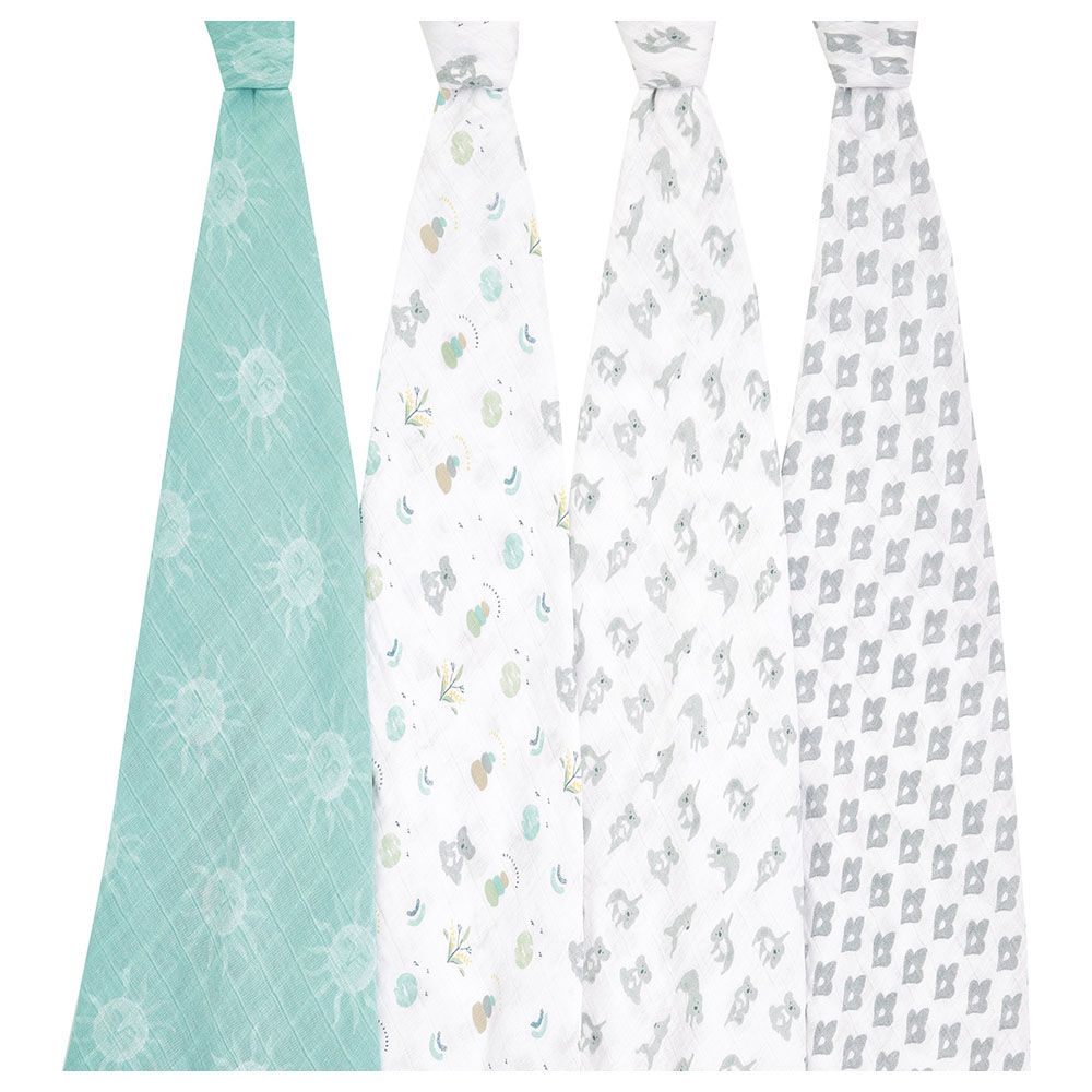 Aden + Anais - Classic Pack of 4 Swaddles - Now + Zen