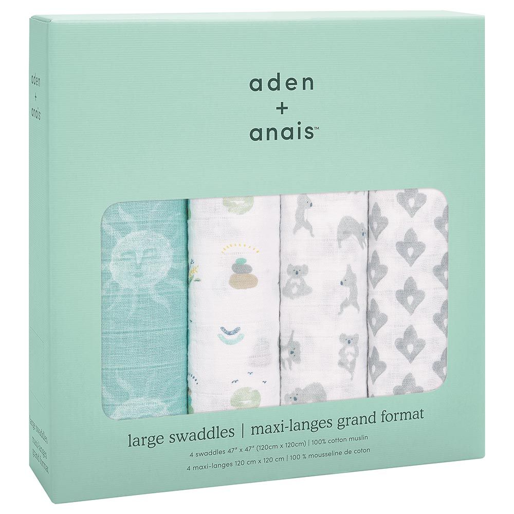 Aden + Anais - Classic Pack of 4 Swaddles - Now + Zen