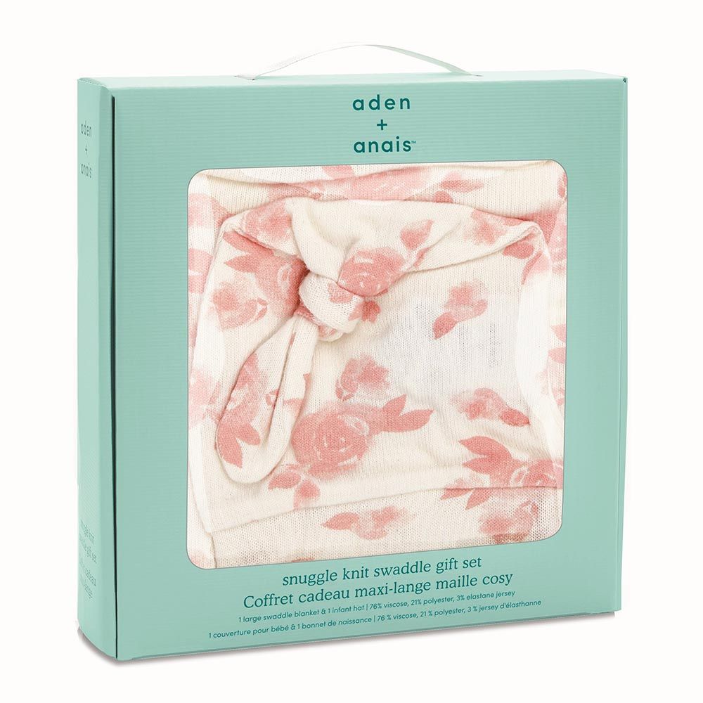 Aden + Anais - Snuggle Knit Swaddle Gift Set Rosettes