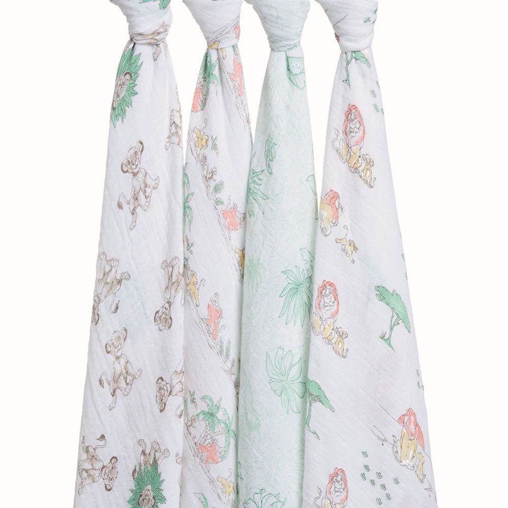 Aden + Anais - Classic 4-Pack Disney Swaddles The Lion King