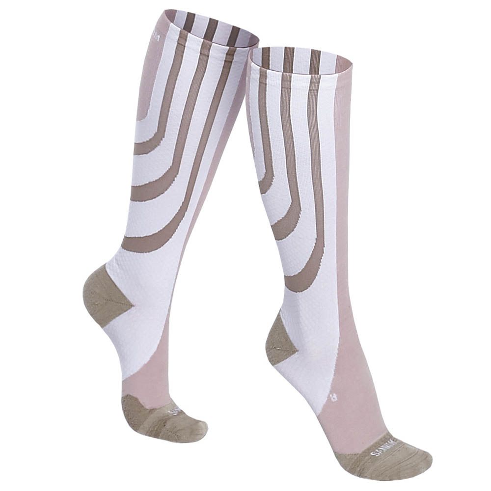 Sankom - Patent Active Compression Socks - White