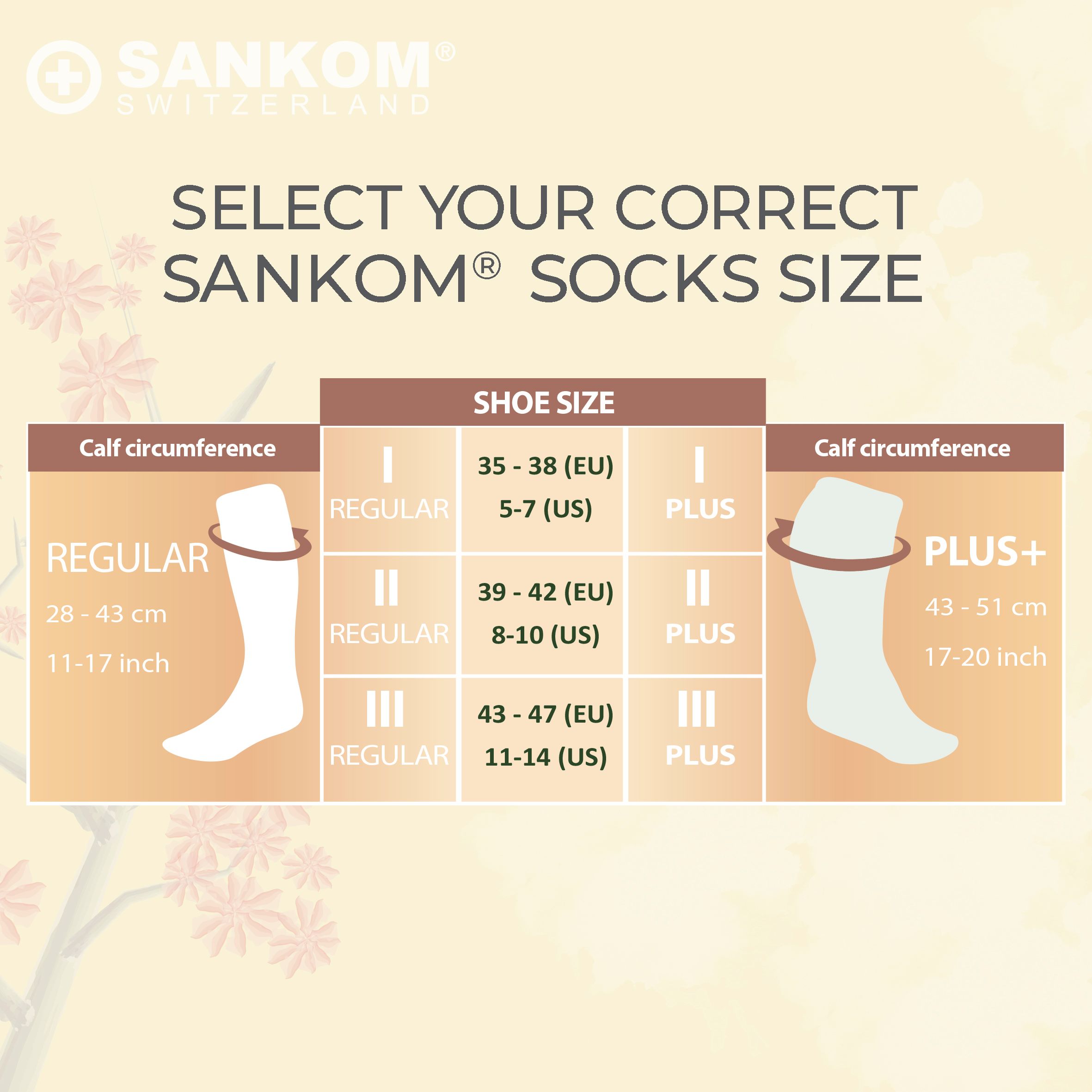 Sankom - Pregnancy and Active Compression Socks White