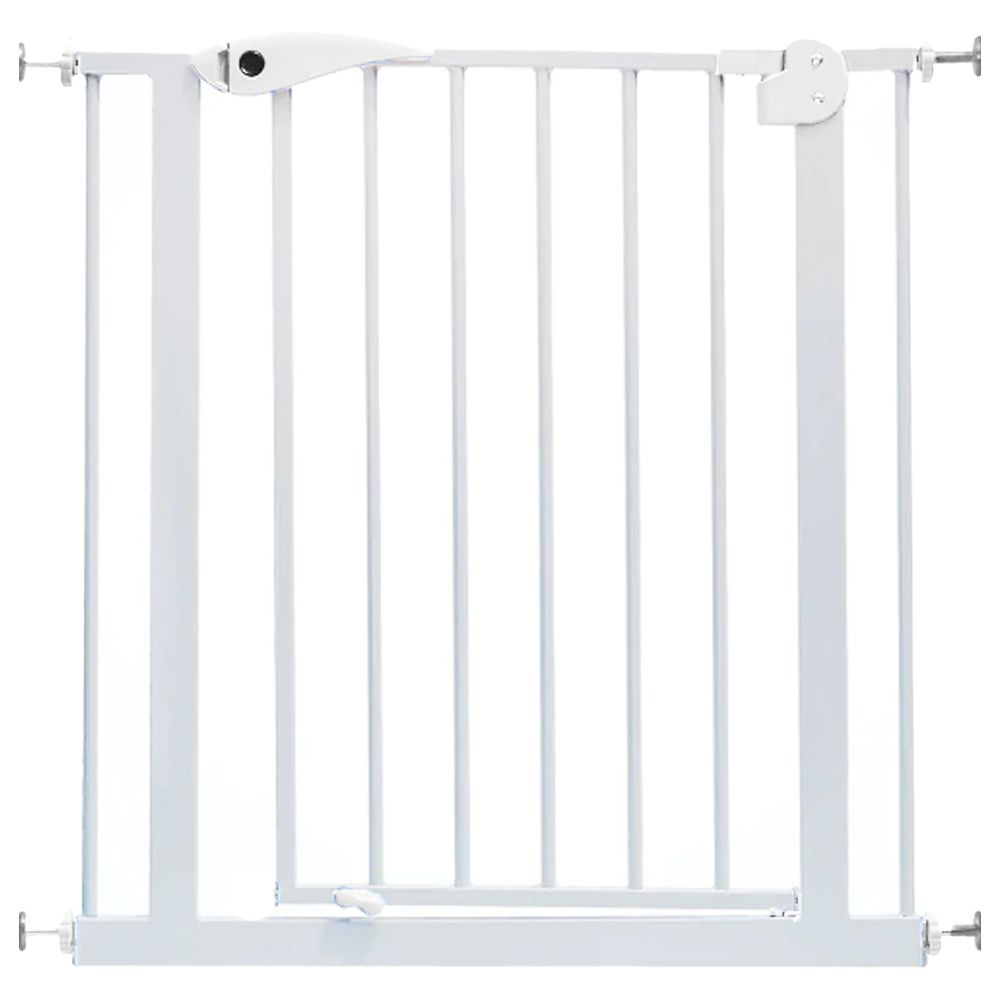 Baby Safe - Metal Safety Gate w/ 10 cm Extension - White