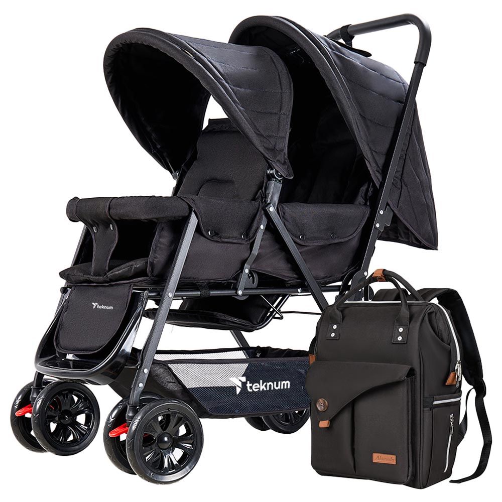 Teknum - Double Stroller Combo - Black