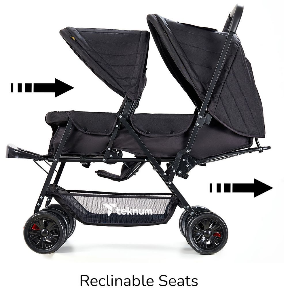 Teknum - Double Stroller Combo - Black