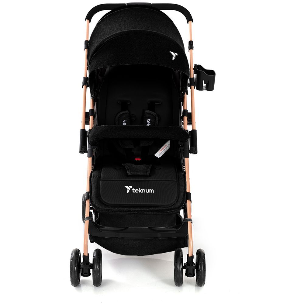 Teknum - Reversible Trip Stroller w/ Ace Diaper Bag - Black