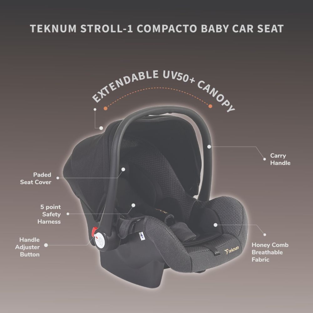 Teknum - Stroll-1 Reversible Travel System by Sambox - Black