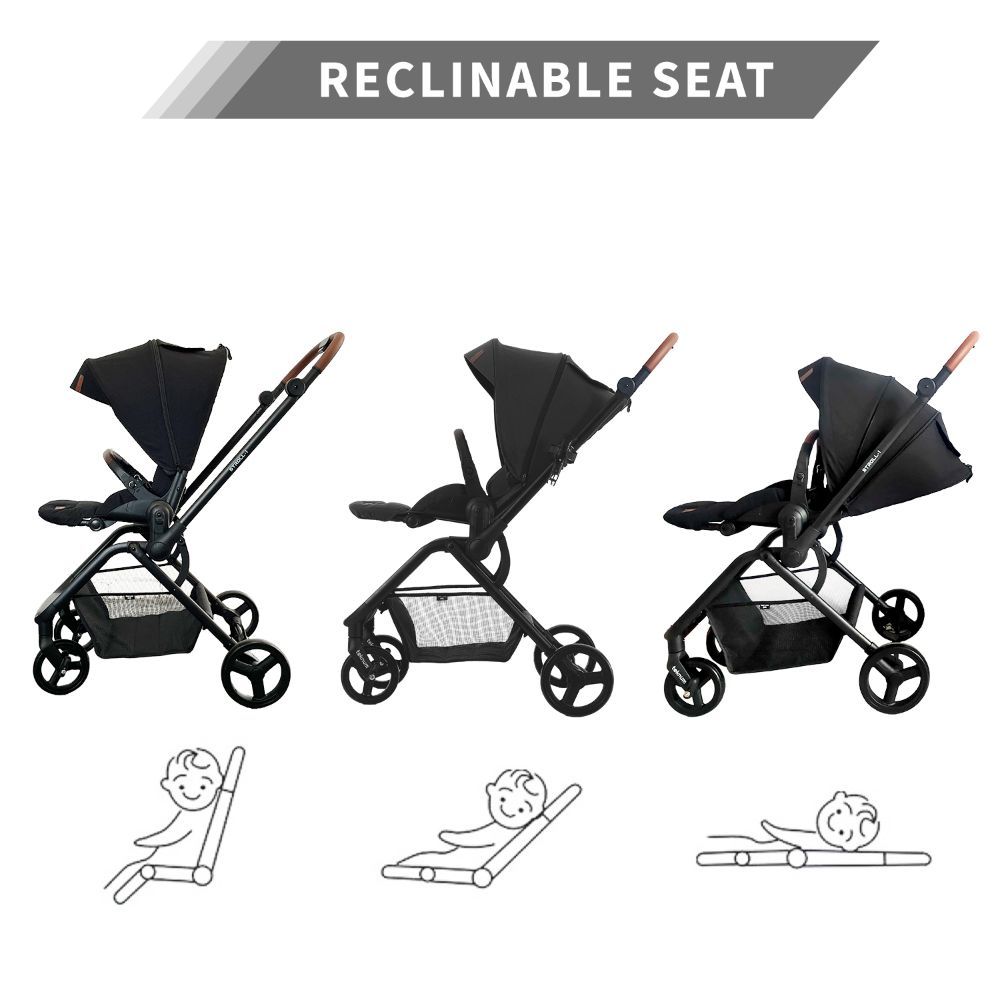 Teknum - Stroll-1 Reversible Travel System by Sambox - Black