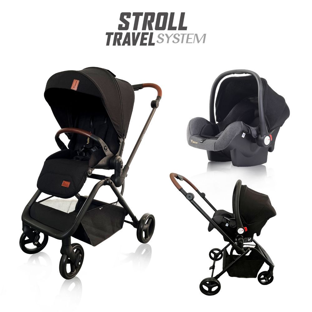 Teknum - Stroll-1 Reversible Travel System by Sambox - Black