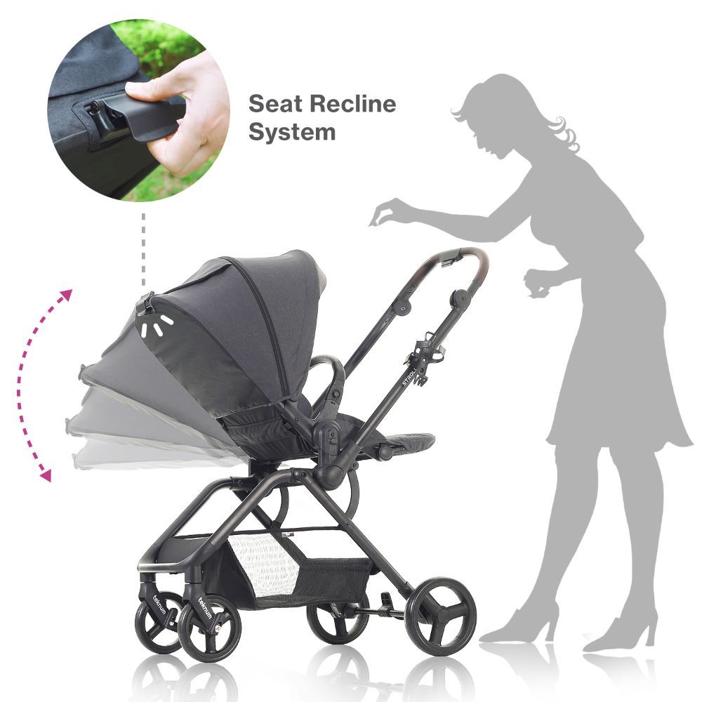 Teknum - Stroll-1 Reversible Travel System by Sambox - Black