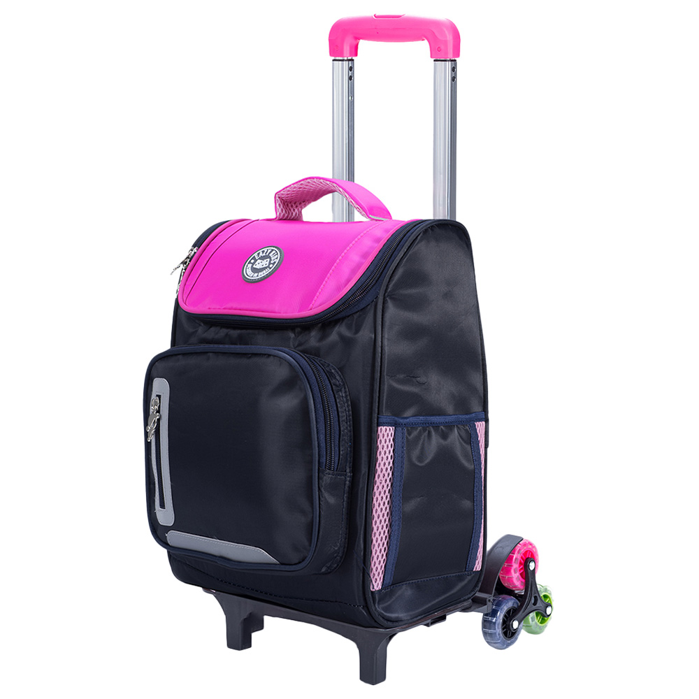 Eazy Kids Trolley School Bag 15Inch Pink Buy at Best Price from Mumzworld United Arab Emirates