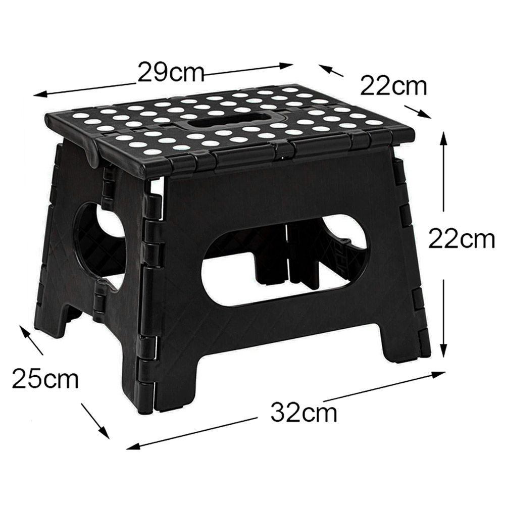 Eazy Kids - Foldable Step Stool - Black