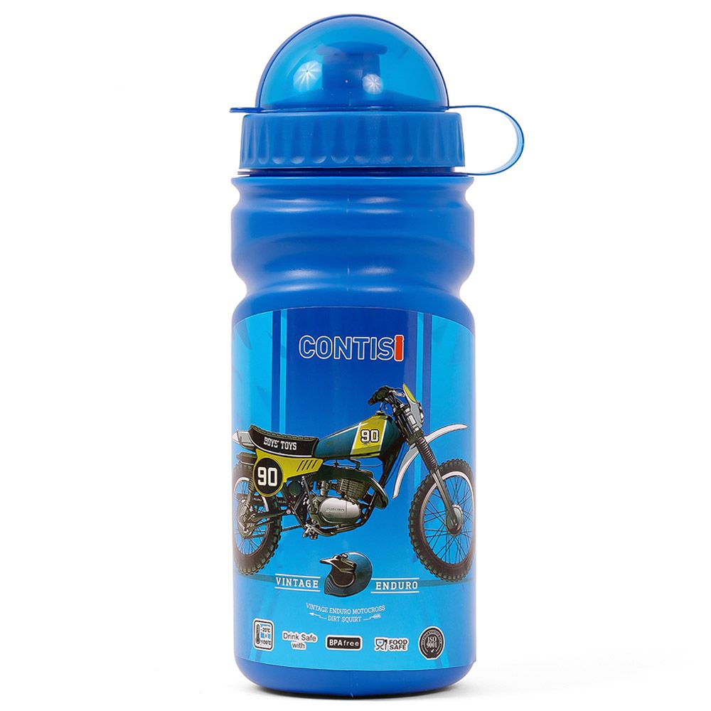 Eazy Kids - Bike Print Lunch Box w/ Bottle - Blue