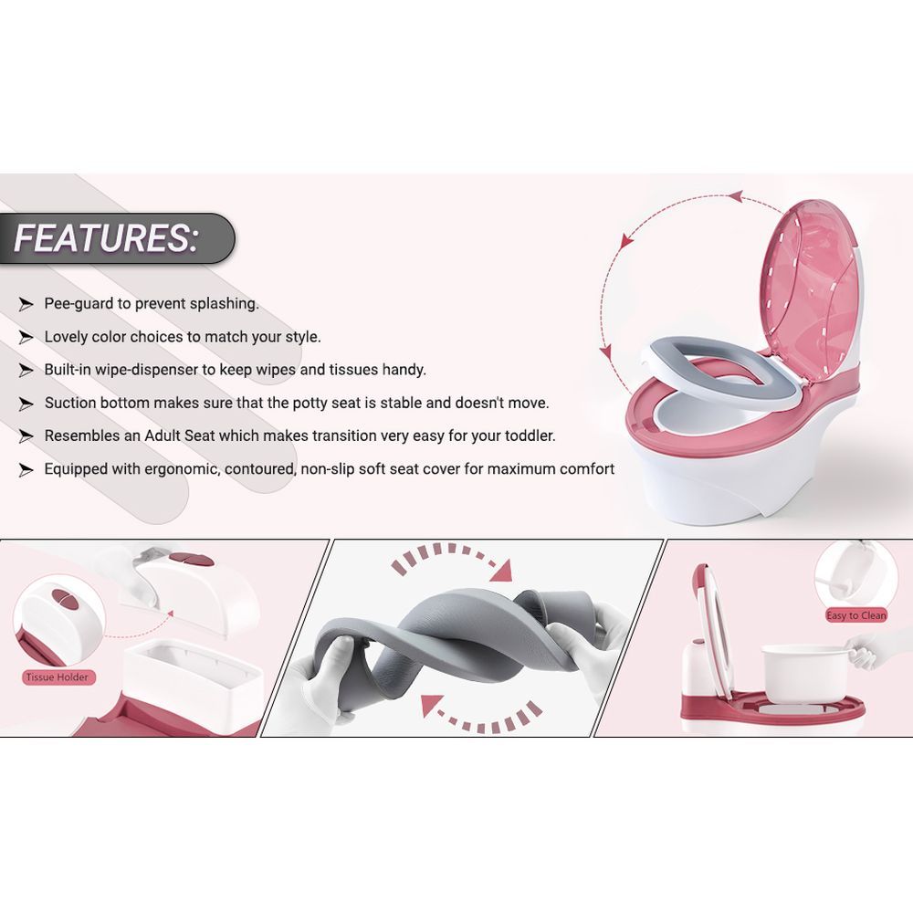 Eazy Kids - Potty Training Seat - Pink