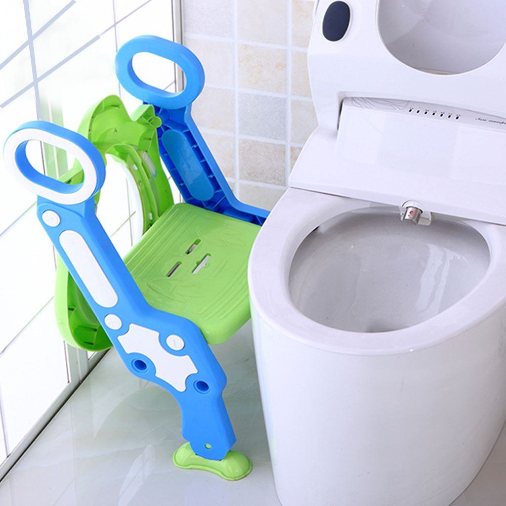 Eazy Kids - Step Stool Foldable Potty Trainer Seat - Green