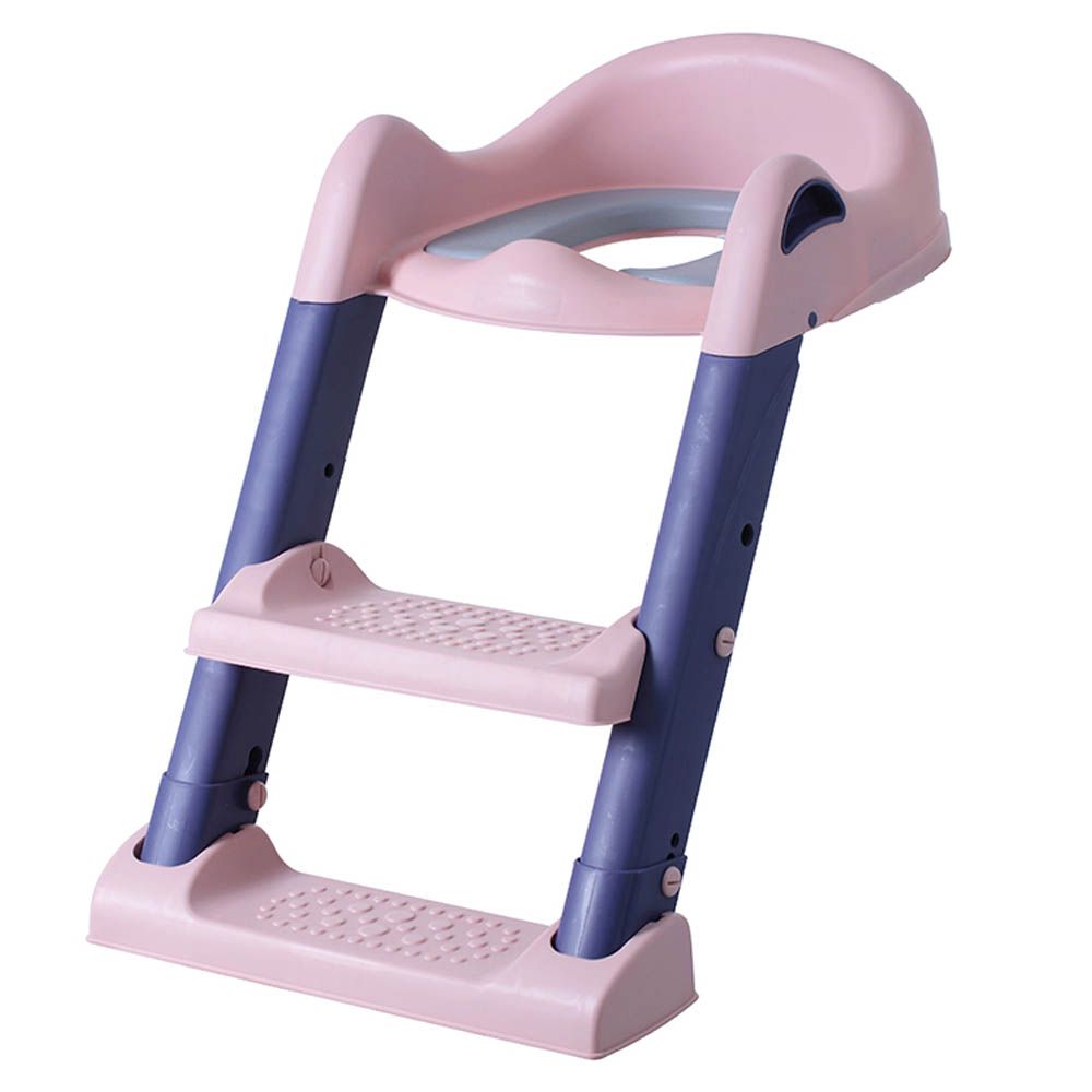 Eazy Kids - Step Stool Foldable Potty Trainer Seat - Pink