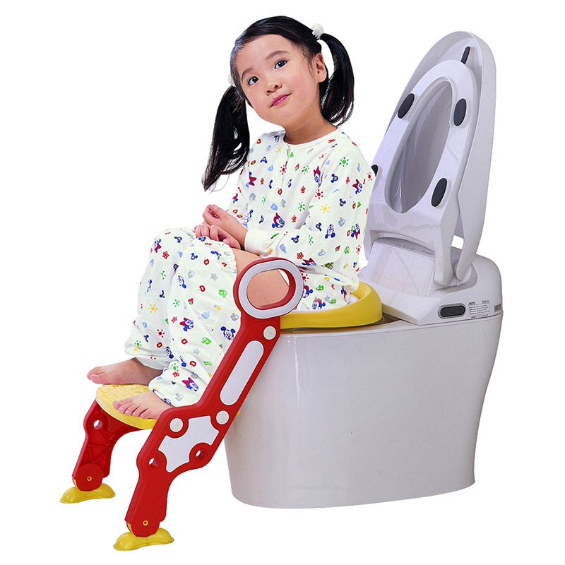 Eazy Kids Step Stool Foldable Potty Trainer Seat - Yellow