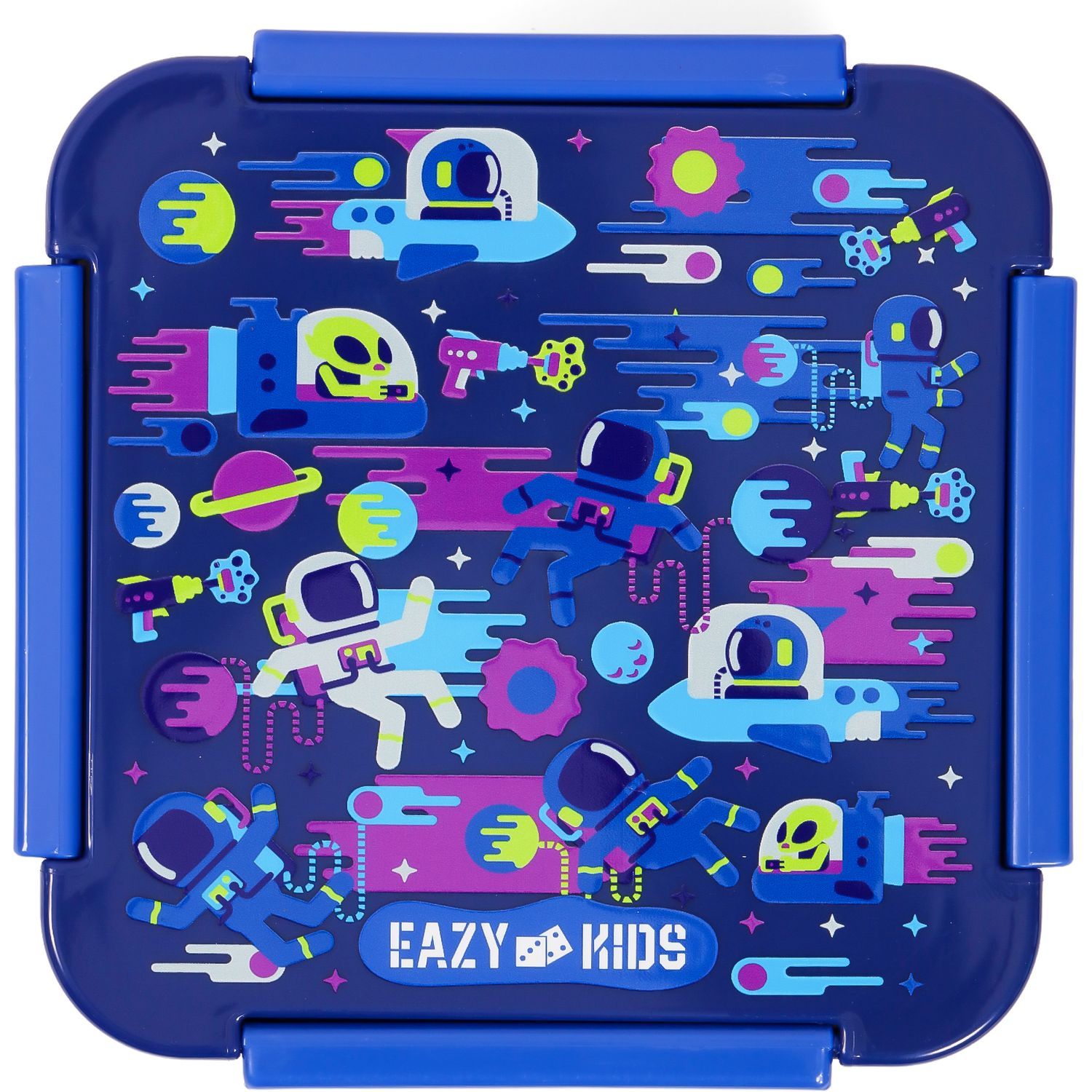 Eazy Kids - Astronauts Lunch Box 650ml - Blue