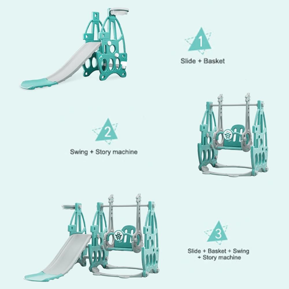 ليتل ستوري أرجوحة وزحليقة 3في1 أخضر