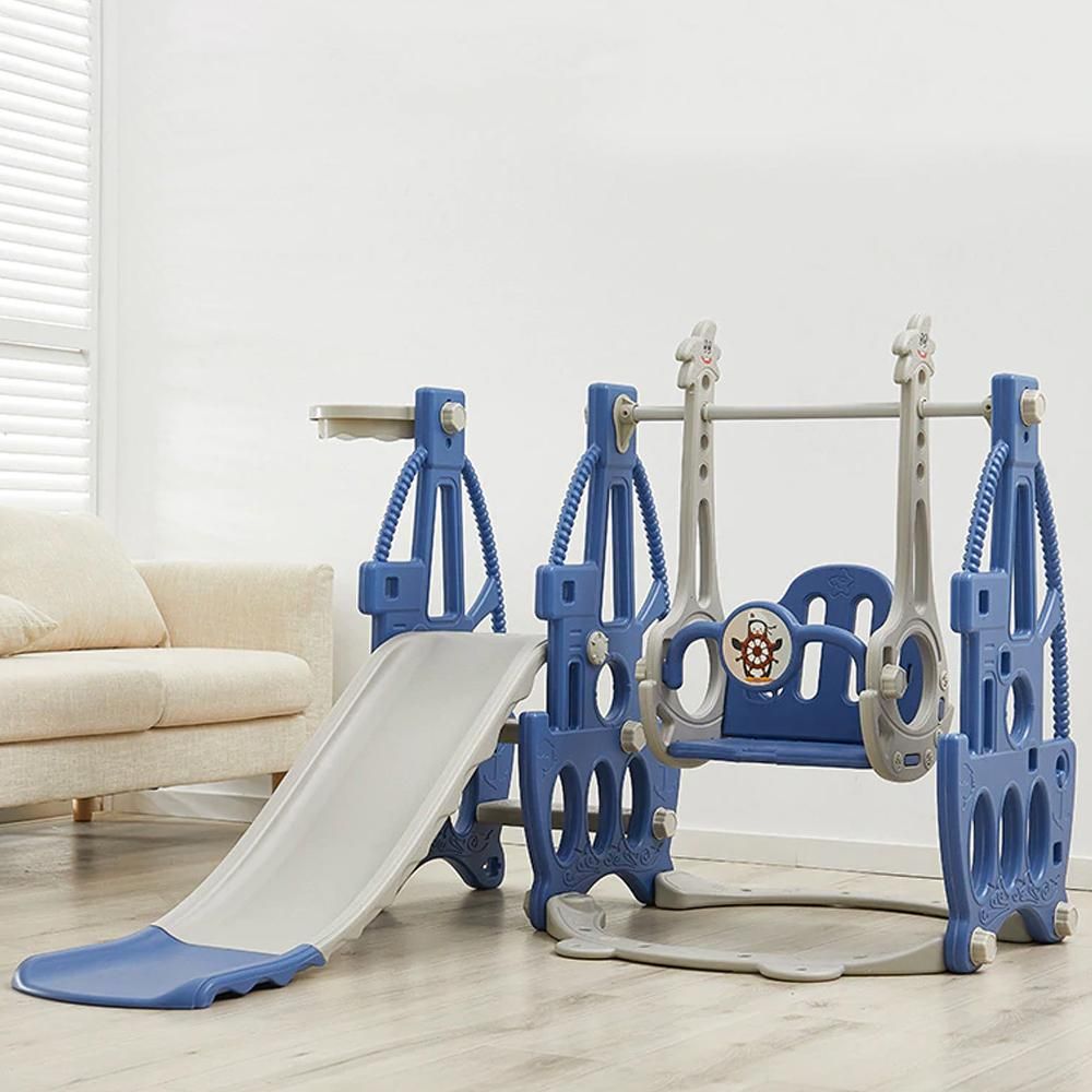 Little Story 3-in-1 Swing W/ Slide - Blue