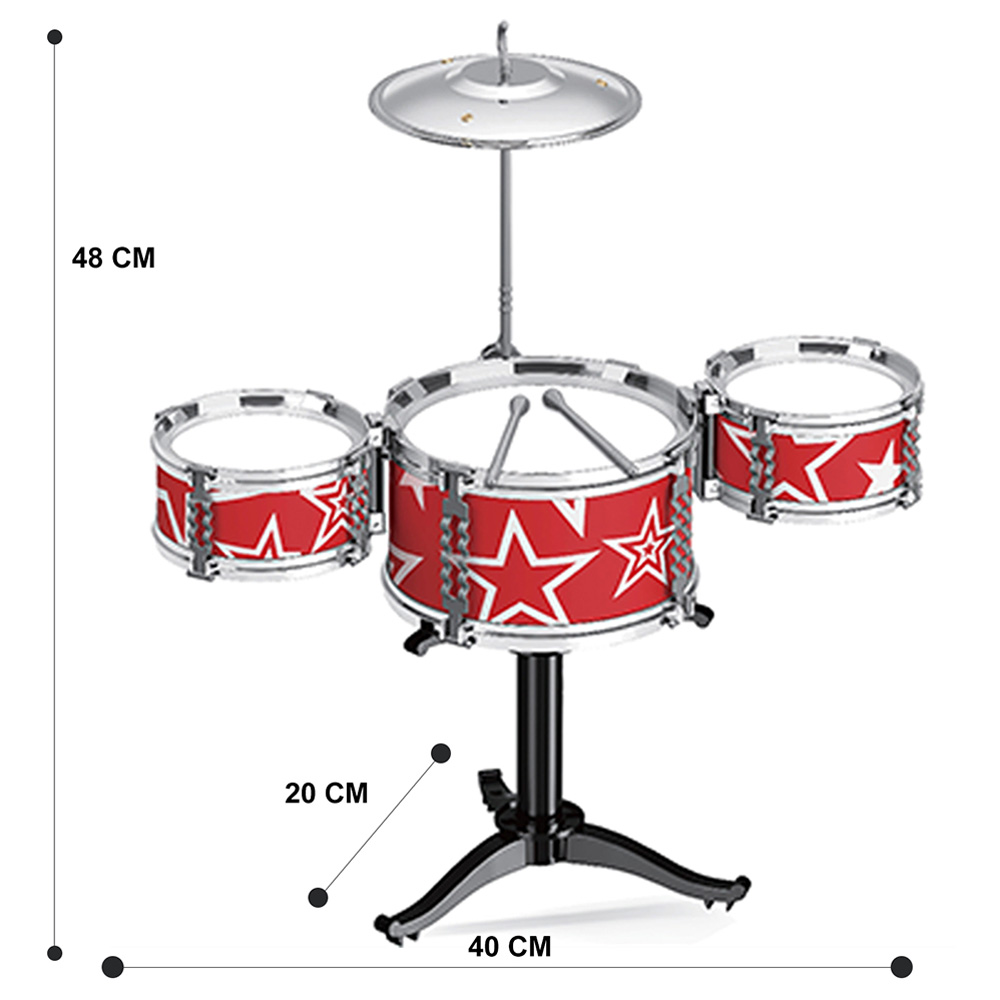 Little Story Kids Drum Set Musical Instrument Red Buy at Best Price from Mumzworld United Arab Emirates