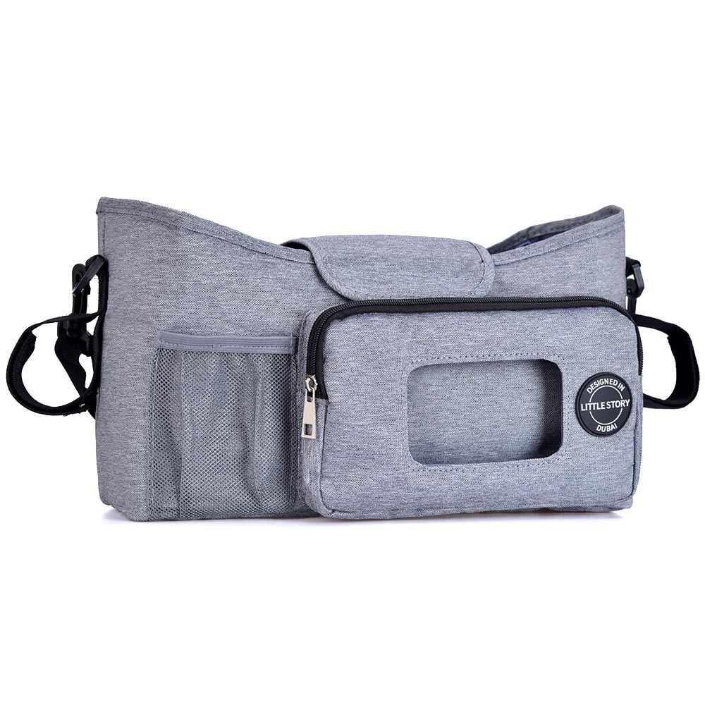 Little Story - Stroller Diaper Organizer Bag - Grey