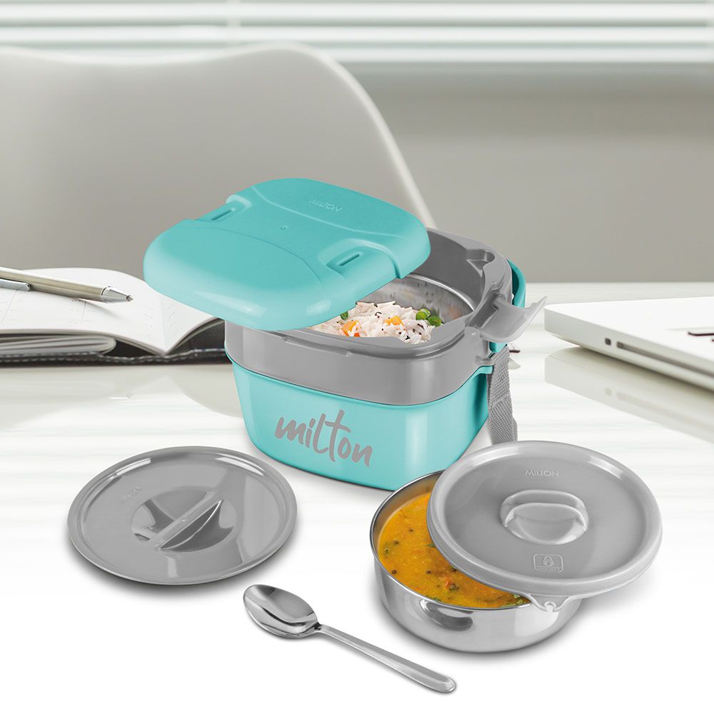 Milton - Small Inner Stainless Steel Lunch Box - 800ml - Aqua Green