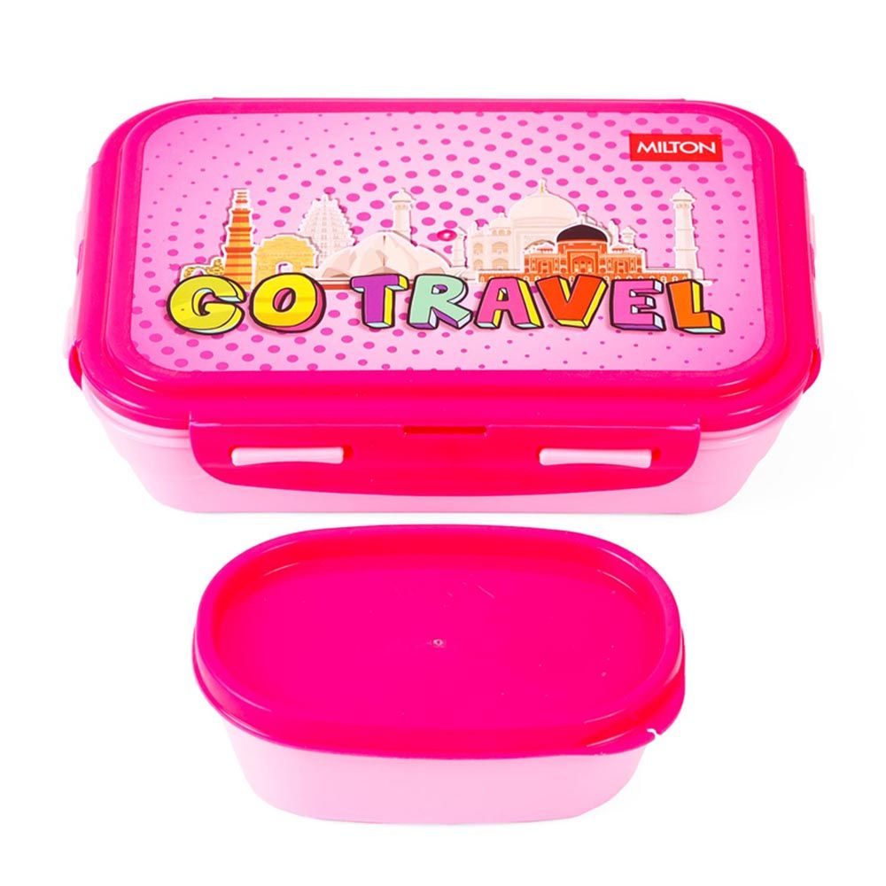 Milton - Fun Treat Lunch Box w/ Container - 1200ml - Pink