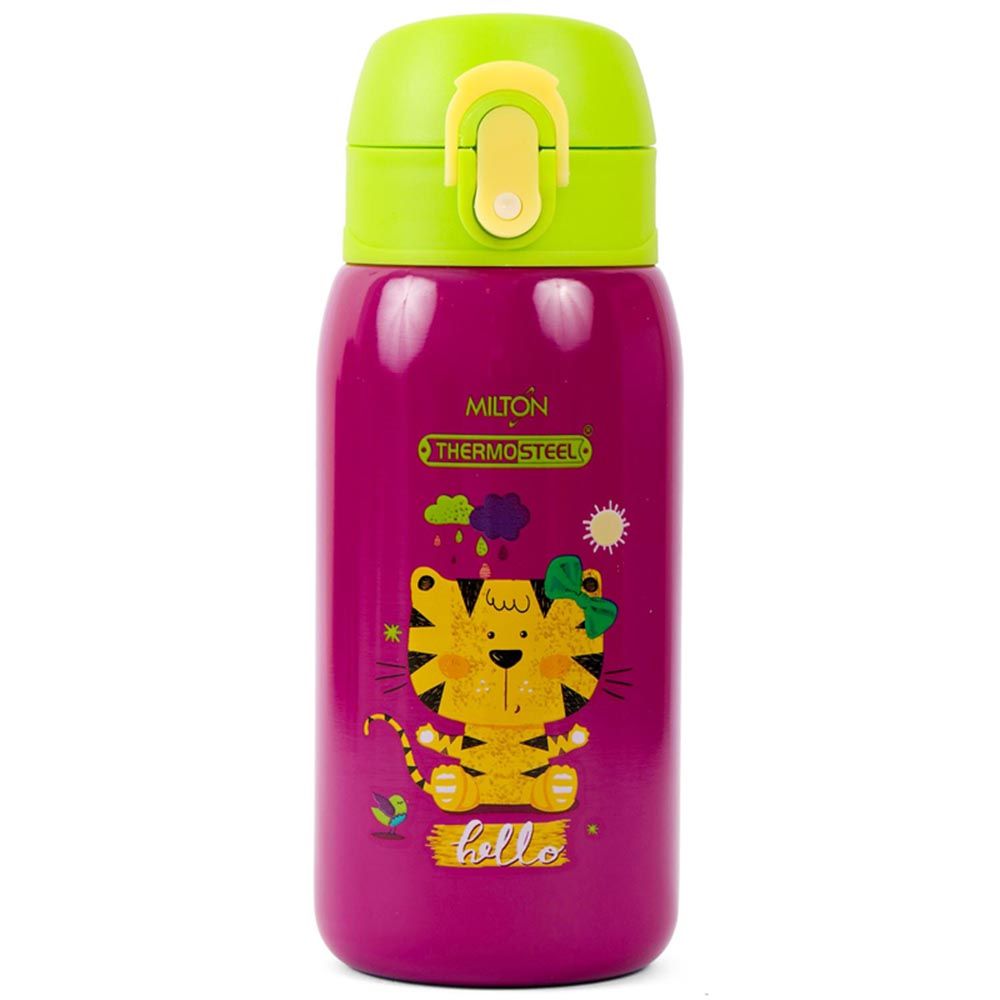 Milton - Jolly Stainless Steel Water Bottle - 300ml - Tiger Purple