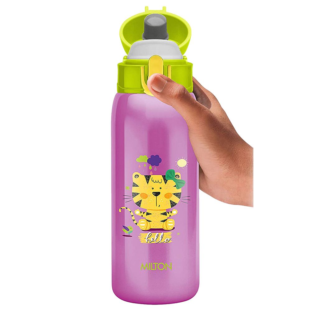 Milton - Jolly Stainless Steel Water Bottle - 390ml - Tiger Purple