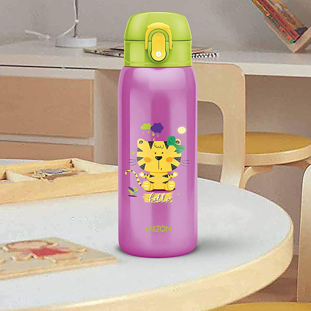 Milton - Jolly Stainless Steel Water Bottle - 390ml - Tiger Purple