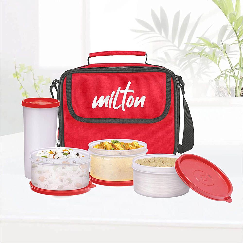 Milton - Meal Combi Lunch Box Cotaniners w/ Lunch Bag - Red