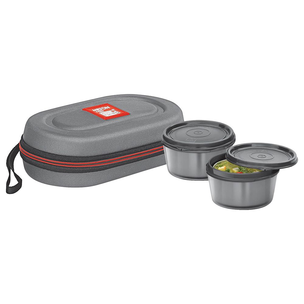 Milton - Stainless Steel Insulated Tiffin Set - 640ml - Grey