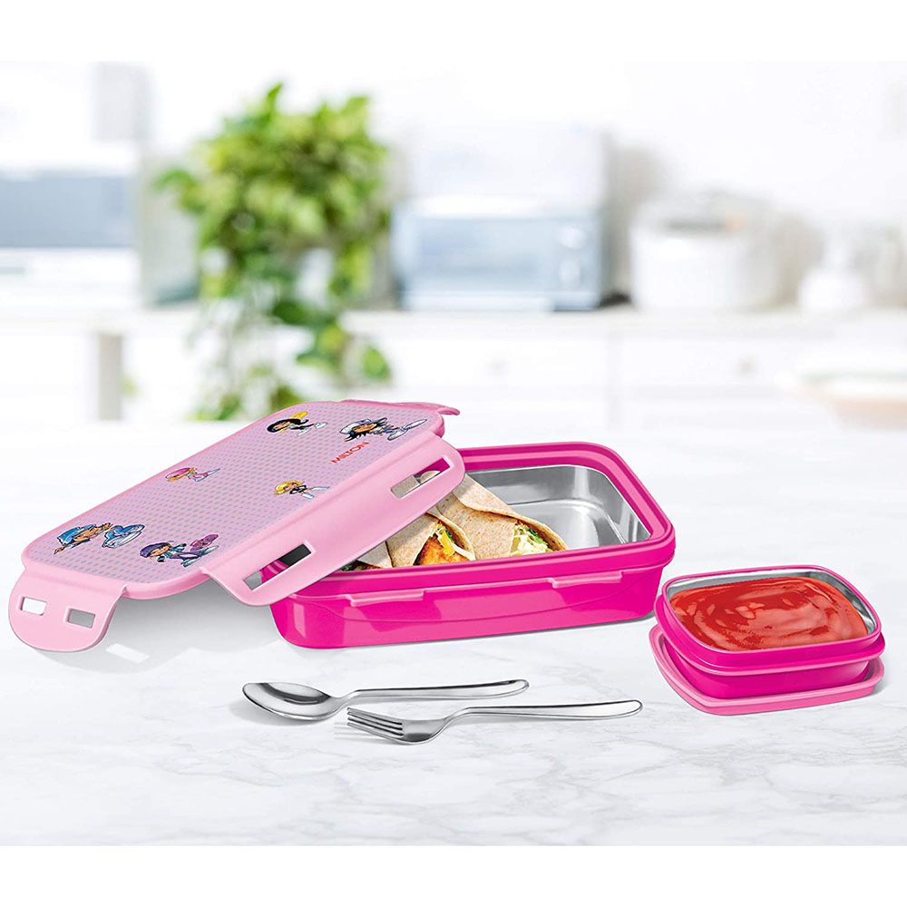 Milton - Mini Inner Steel Lunch Box w/ Container - 400ml - Beauty Pink