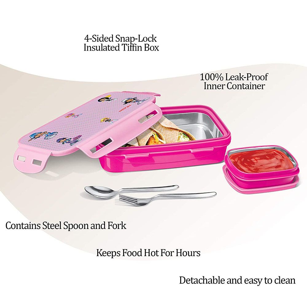 Milton - Mini Inner Steel Lunch Box w/ Container - 400ml - Beauty Pink