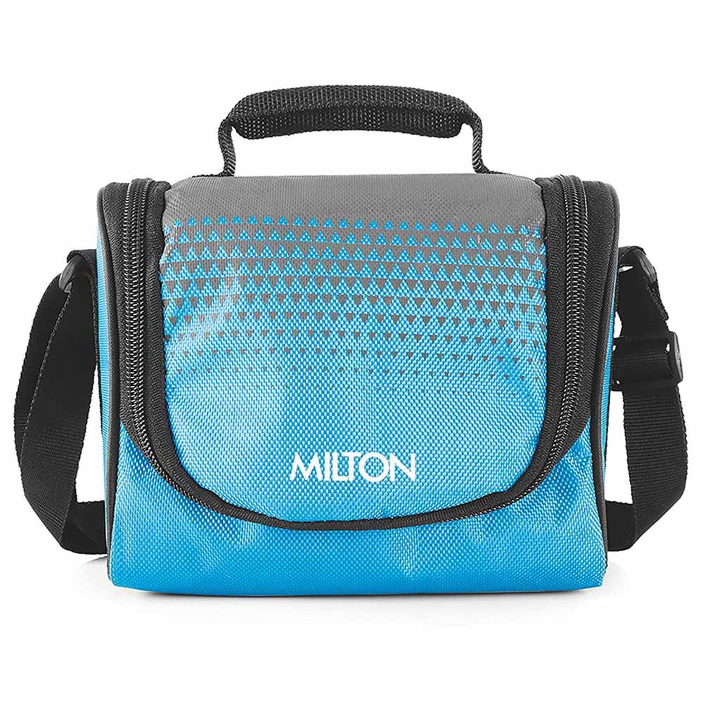 Milton - Tasty 3 Stainless Steel Containers Lunch Bag w/ Tumbler - Cyan