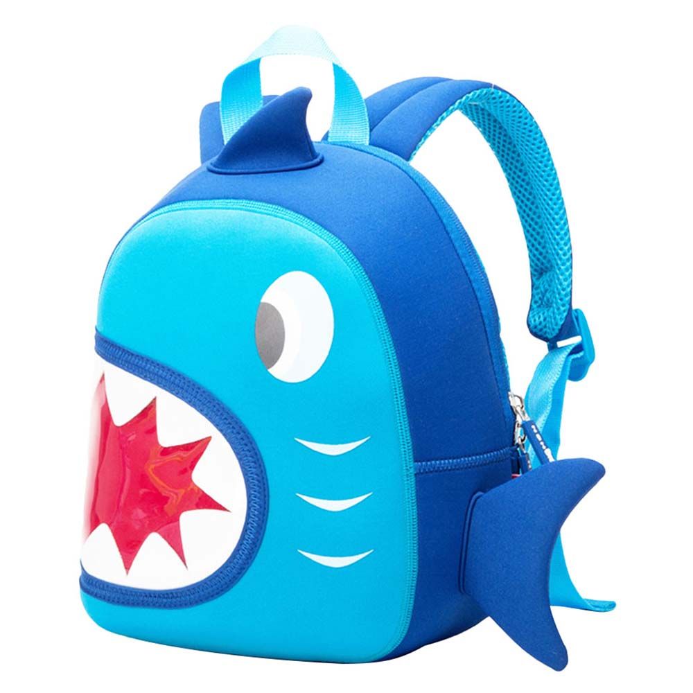 Nohoo - Ocean Shark Backpack Design1 - Blue