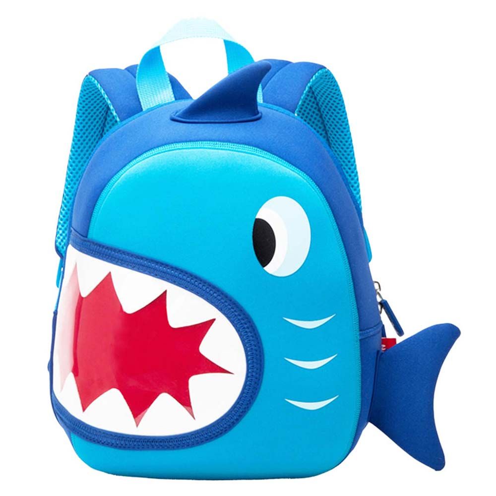 Nohoo - Ocean Shark Backpack Design1 - Blue