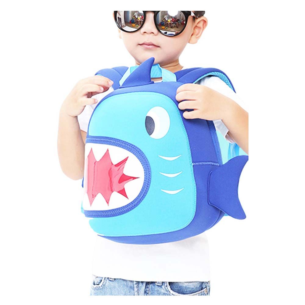 Nohoo - Ocean Shark Backpack Design1 - Blue