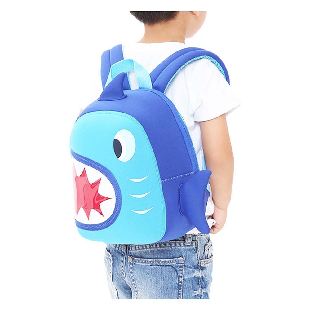 Nohoo - Ocean Shark Backpack Design1 - Blue