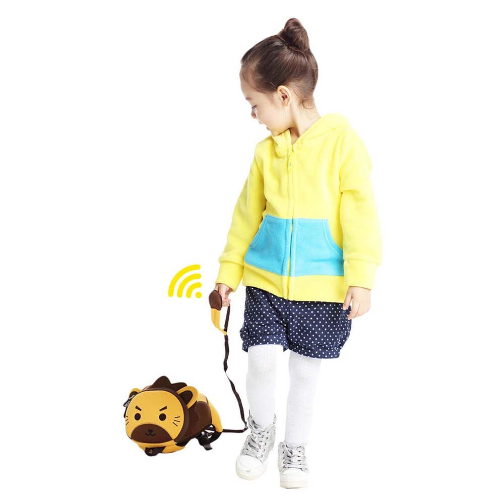 Nohoo - Jungle 3D Lion Backpack Medium - Yellow - 10-Inch