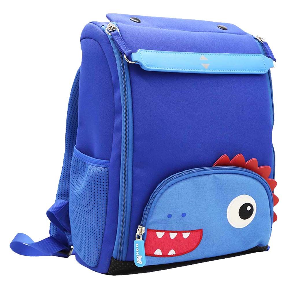 Nohoo - Jungle Bake Dinosaur School Bag - Blue - 14.5-Inch