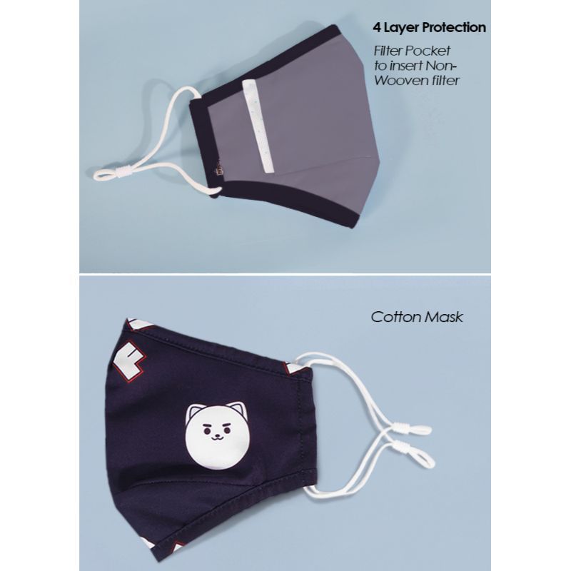 Nohoo Kids - Reusable Face Mask - Panda 