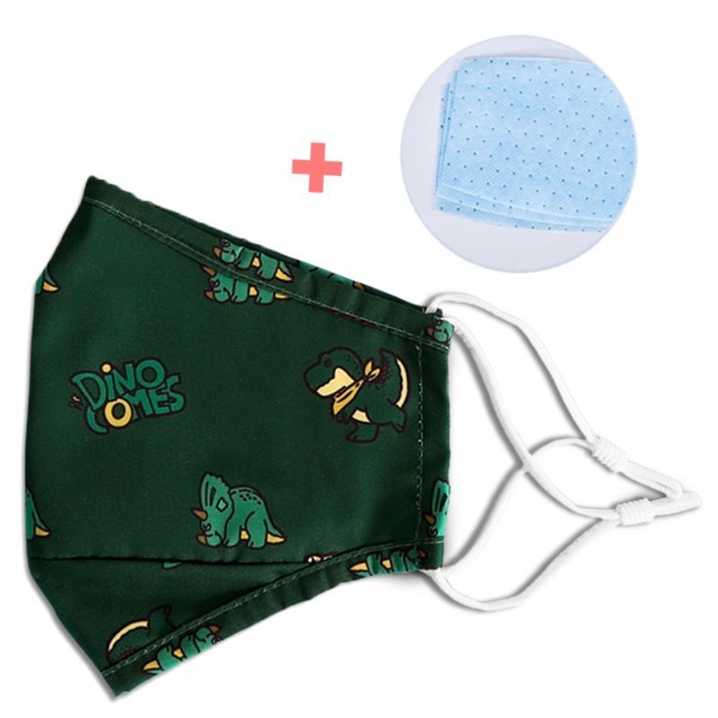 Nohoo Kids - Reusable Face Mask - Dinosaur