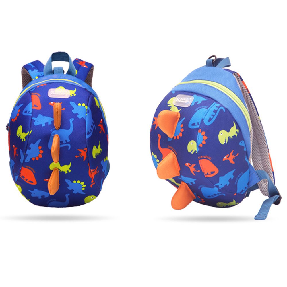 Sunveno - Kids Backpack - Dinosaur Blue - 7.8 Inch