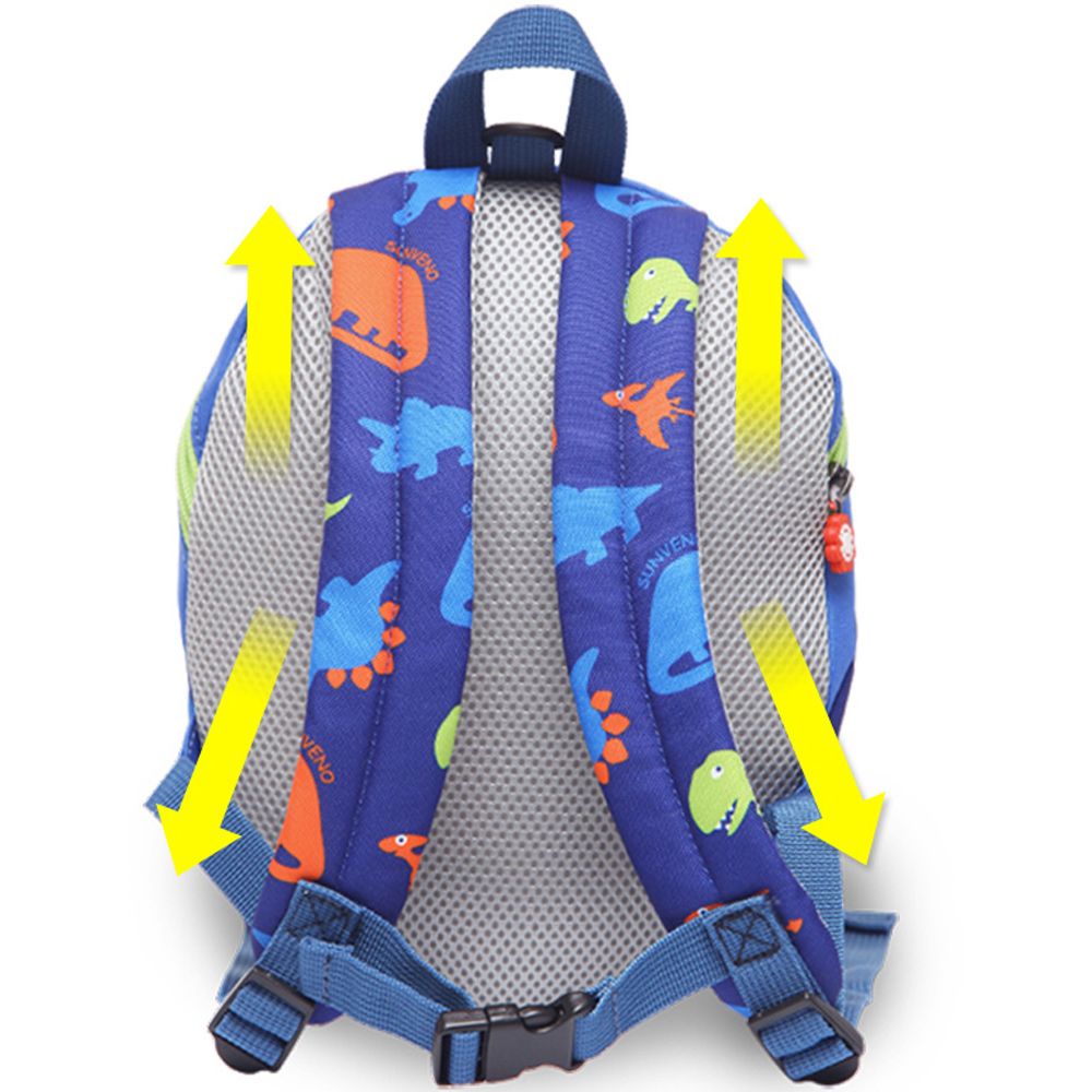 Sunveno - Kids Backpack - Dinosaur Blue - 7.8 Inch