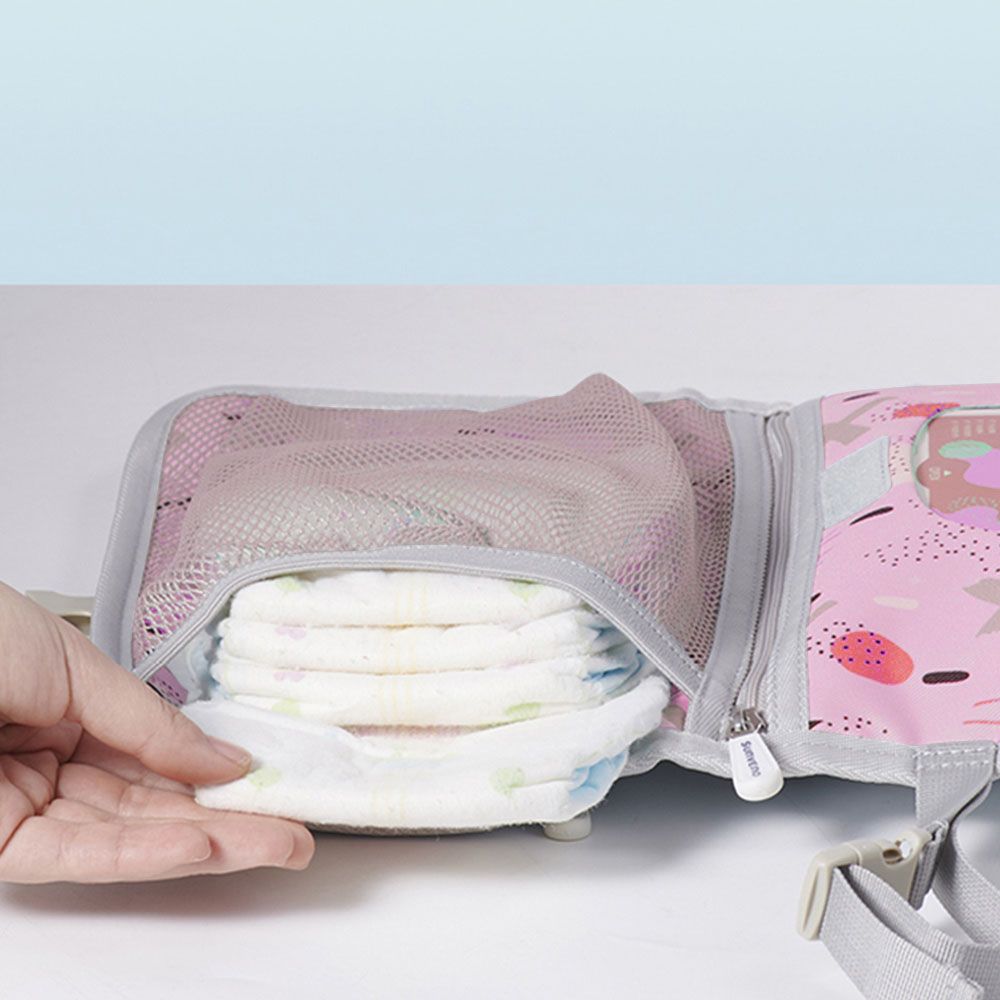 Sunveno - Diaper Changing Pad Clutch Kit - Pink